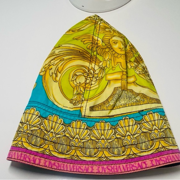 Versace Multicolor Silk Hat Authentic - Picture 1 of 12